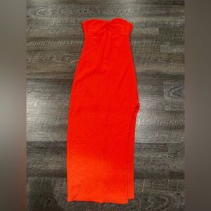 Wild Fable Strapless orange Dress